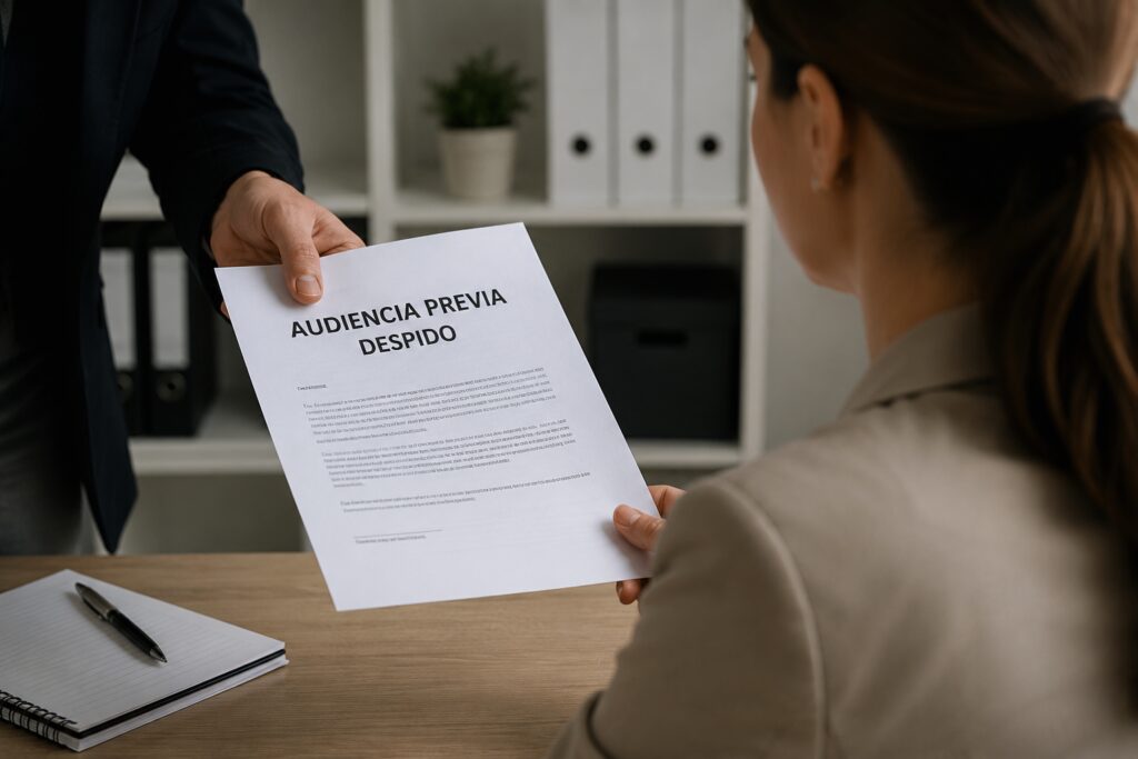 ¿Puede una empresa conceder solo 24 horas de audiencia previa antes de despedir disciplinariamente a un trabajador?