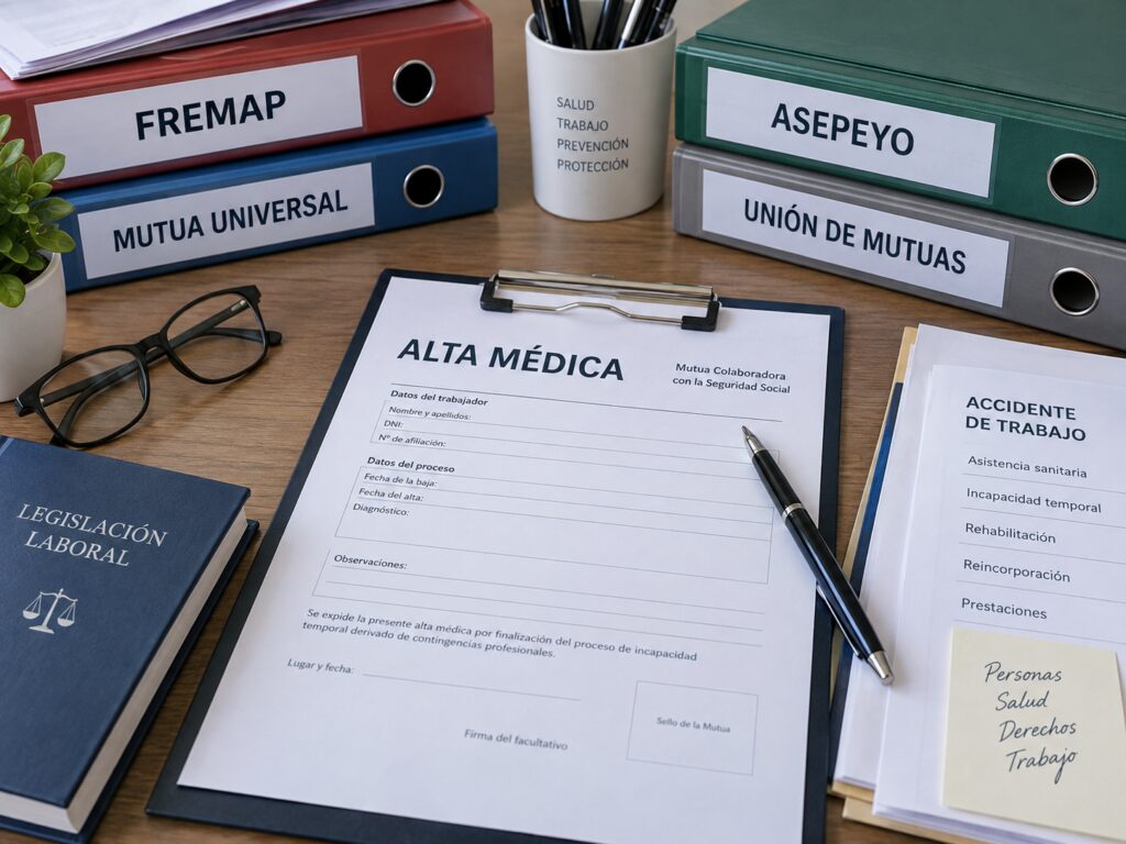 La mutua me ha dado el alta médica tras un accidente de trabajo: ¿qué puedo hacer?
