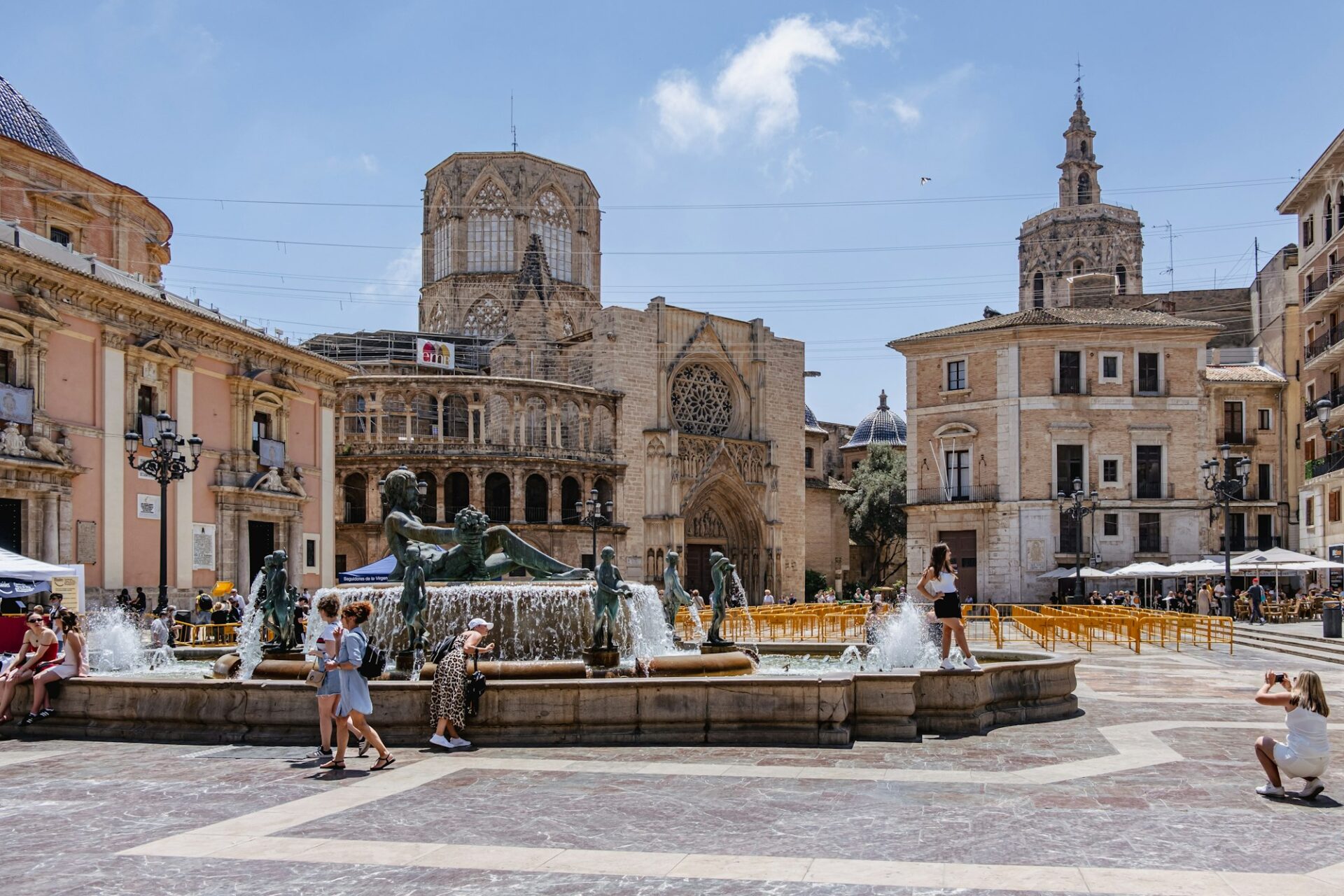 Plaza de la Virgen, en el centro de Valencia