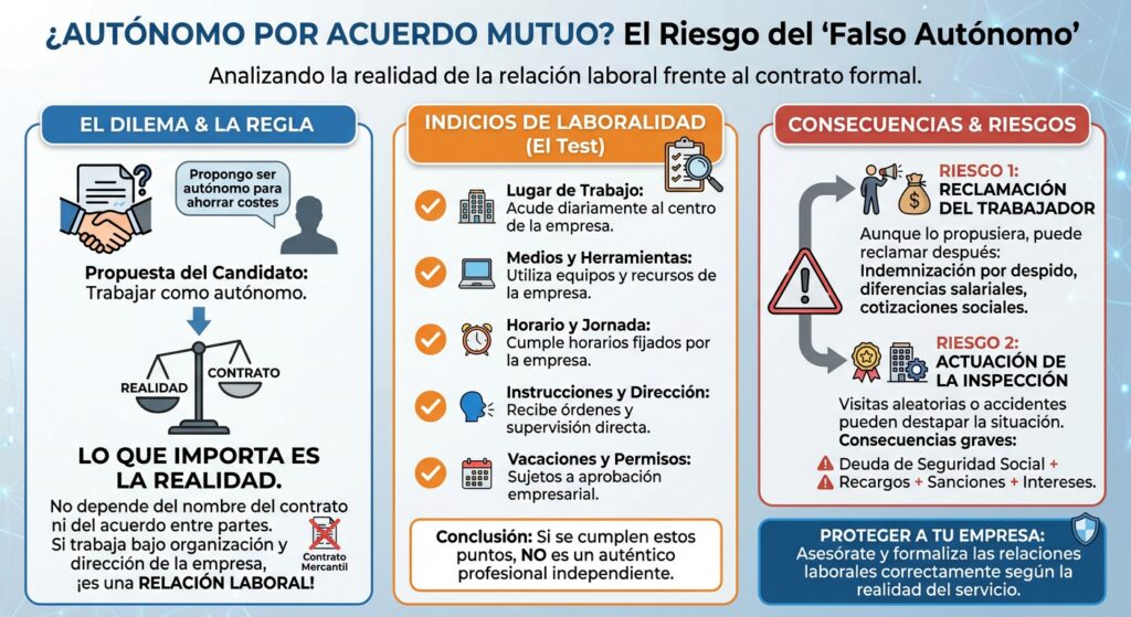 ¿Autónomo por acuerdo mutuo? (Infografía)